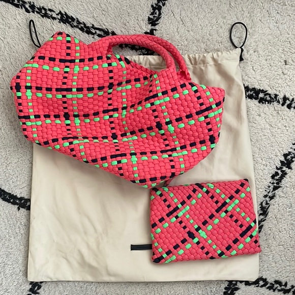 Naghedi Handbags - Naghedi Neoprene Tote w Pouch & Dustbag
